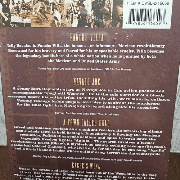 Wild West DVD Movies Volume 1 Volume 2 Justice is Coming 4 Movies on 2 DVDs - Picture 5 of 6